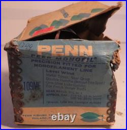 Vintage Fishing Penn Peer Monofil Reel 109mf Original Box Fish 109 MF Tackle GUC