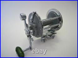 Vintage GRAY Penn Monofil 25 Fishing Reel withrod Clamp 1955/56Coloramic Series