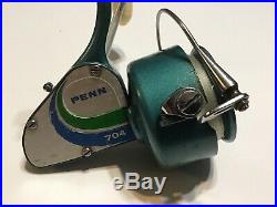 Vintage Green Penn The New 704 Spinning Reel WithOriginal Box And Manual