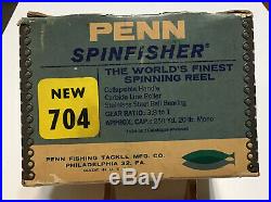 Vintage Green Penn The New 704 Spinning Reel WithOriginal Box And Manual