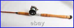 Vintage Johnny Walker 1 Piece Casting Fishing Rod & Penn No. 160 Beachmaster Reel