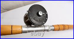 Vintage Johnny Walker 1 Piece Casting Fishing Rod & Penn No. 160 Beachmaster Reel