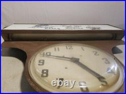 Vintage Light-Up Advertising Display Sign Drop Clock Penn Reels Fishing Tackle