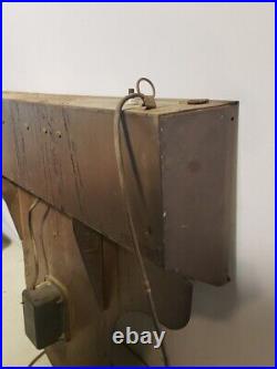 Vintage Light-Up Advertising Display Sign Drop Clock Penn Reels Fishing Tackle