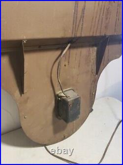 Vintage Light-Up Advertising Display Sign Drop Clock Penn Reels Fishing Tackle