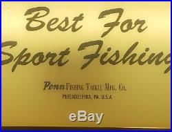 Vintage Light Up Advertising Sign Penn Reels Philadelphia Pennsylvania