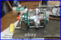 Vintage Limited Edition Penn Peerless No 9 Fishing Reel -GREEN PLATES