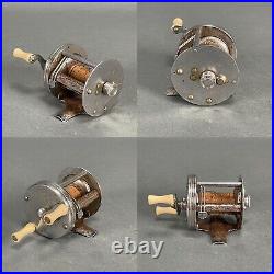 Vintage Lot 3 Bakelite Fishing Reels Penn 155 Fleetwing 2475 PFlueger Quadruple