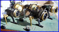 Vintage Lot of 5 Penn SS Series Spinning Fishing Reels Parts/Repairs Only