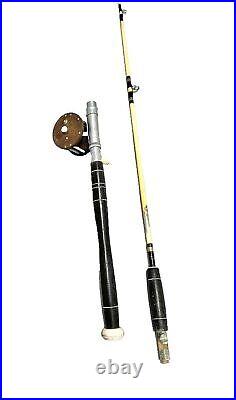 Vintage Master 6 Fishing Pole Rod Reel Penn 85 Combo, Made in usa