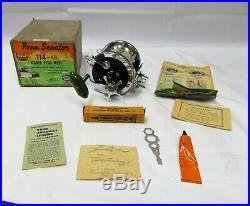 Vintage Mint Penn Senator 114-6/0 Game Fish Reel in Original Box Phila. PA