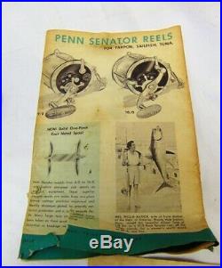 Vintage Mint Penn Senator 114-6/0 Game Fish Reel in Original Box Phila. PA