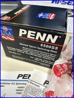 Vintage Nos Penn 6500SS Box/PaperWork Tough Find U. S. A