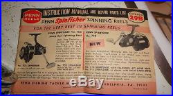 Vintage PENN 113 SENATOR 4/0 Big Game Ocean Fishing Reel With box and manual