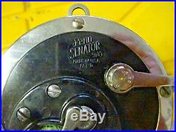 Vintage PENN 115 9/0 Senator Big Game Conventional Reel Made in U. S. A. WIRE RIGG