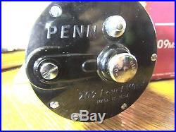Vintage PENN 209MS Level Wind Reel & Box & Manual & Wrench & Rod ClampNIB