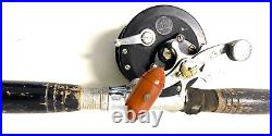 Vintage PENN 285 Delmar Saltwater Fishing Reel WithUnknown Rod