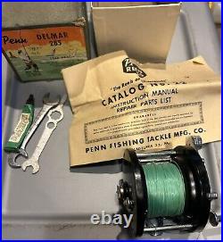 Vintage PENN 285 Delmar Saltwater Fishing Reel in Original Box