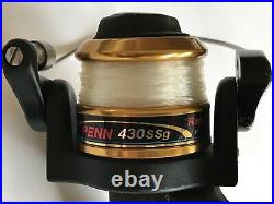 Vintage PENN 430ssg Fishing Spinning Reel. Nice & Smooth