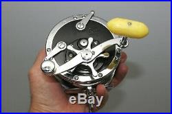 Vintage PENN 49M SUPER-MARINER Fishing Reel Original Box, Catalog 18 & Guarantee