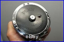 Vintage PENN 49M SUPER-MARINER Fishing Reel Original Box, Catalog 18 & Guarantee