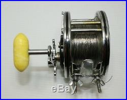 Vintage PENN 49M SUPER-MARINER Fishing Reel Original Box, Catalog 18 & Guarantee