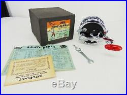 Vintage PENN 49M Super-Mariner FISHING REEL Metal Spool with Box