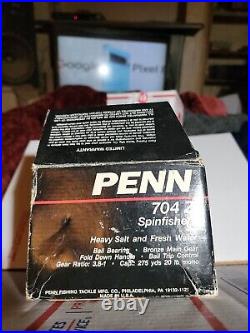 Vintage PENN 704Z with Box & Papers. Made in Philadelphia. Read Description