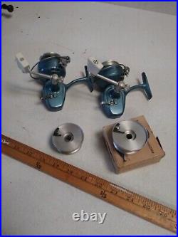 Vintage PENN 720 Spinning Fishing Reel SET WITH EXTRA SPOOLS USA MADE