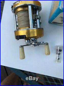 Vintage PENN 910 LEVELMATIC Fishing REEL baitcast casting Withbox Extras Nice Cond