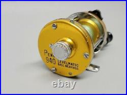 Vintage PENN 940 LEVELMATIC BAIT CASTING REEL Great Clicker and Drag