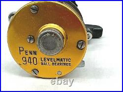 Vintage PENN 940 LEVELMATIC BAIT CASTING REEL IN NICE CONDITION