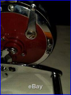 Vintage PENN MASTER MARINER 349 Conventional Sea Reel made in USANICE CHROME