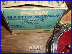 Vintage PENN Master Mariner 349H Conventional Reel made in USA