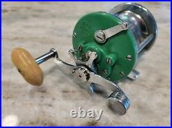 Vintage PENN Monofil No. 26 Reel with very RARE GREEN SIDE PLATES USA MADE