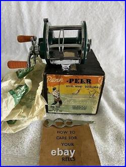 Vintage PENN PEER No. 109 New Old Stock From 1957 With Box And wrench And Paper