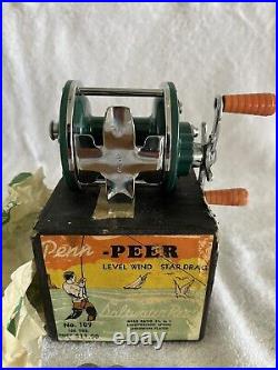 Vintage PENN PEER No. 109 New Old Stock From 1957 With Box And wrench And Paper