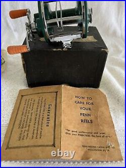 Vintage PENN PEER No. 109 New Old Stock From 1957 With Box And wrench And Paper