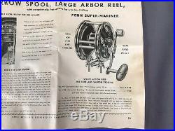 Vintage PENN REELS No. 49 M SUPER MARINER, with Extra Spool, Fishing, with Box, NICE