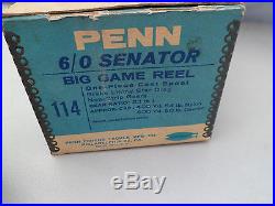 Vintage PENN SENATOR 6/0 Big Game Sea Fishing Reel
