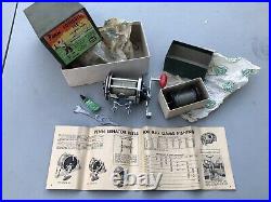 Vintage PENN SQUIDDER 140 REEL No. 9 wth/Extra Spool-Orig Box, tools & papers