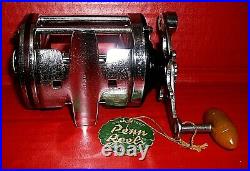 Vintage PENN SQUIDDER No. 140 Surf Casting Reel withBox & Extras, circa 40's/50's