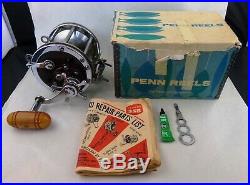 Vintage PENN Senator 114H 6/0 BIG GAME Conventional Saltwater Fishing Reel BOX