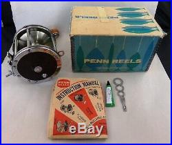 Vintage PENN Senator 114H 6/0 BIG GAME Conventional Saltwater Fishing Reel BOX