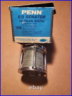 Vintage PENN Senator 114H 6/0 Conventional Saltwater Fishing Reel