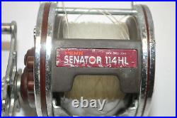 Vintage PENN Senator II 114HL High Speed Saltwater Conventional Fishing Reel