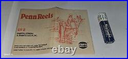 Vintage PENN Senator II 6/0 Hight Speed Reel 114 HL
