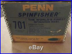 Vintage PENN Spinfisher 701 Surf Spinning Reel made in USA