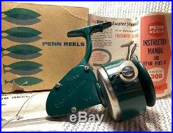 Vintage PENN Spinfisher Model 700/701 Greenie Spinning Reel. Circa 1960's. USA