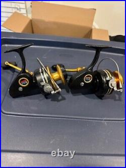 Vintage Pair Penn 710Z Spinning Reels Made in the USA Excellent Condition